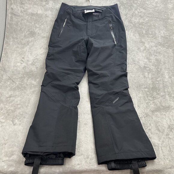 Spyder Ski Pants Women 12 Black Winner Snowboard Snow Exo Shield Pockets Outdoor - Picture 1 of 16